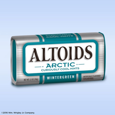ALTOIDS Arctic Wintergreen Sugarfree Mints, 1.2 oz (Pack of 8)