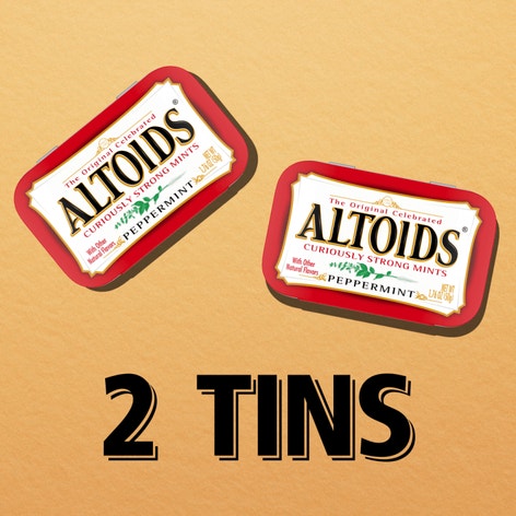ALTOIDS Peppermint Mints, 1.76 ounce (Pack of 2)