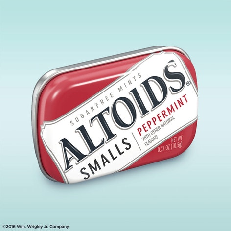 ALTOIDS Smalls Peppermint Sugarfree Mints Single Pack, 0.37 oz