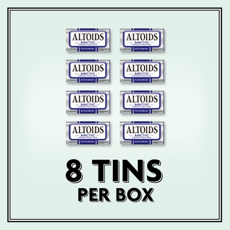 ALTOIDS Arctic Peppermint Sugarfree Mints, 1.2 oz (Pack of 8)