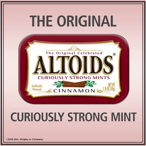 ALTOIDS Cinnamon Mints, 1.76 oz (Pack of 12)
