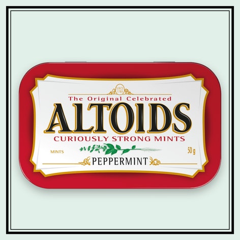 ALTOIDS Classic Peppermint Breath Mints, 1.76 oz Tin