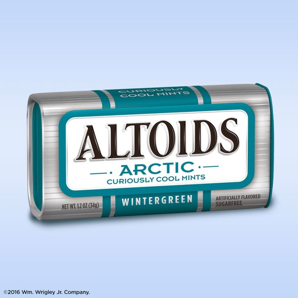 ALTOIDS Arctic Wintergreen Sugarfree Mints, 1.2 oz (Pack of 8)