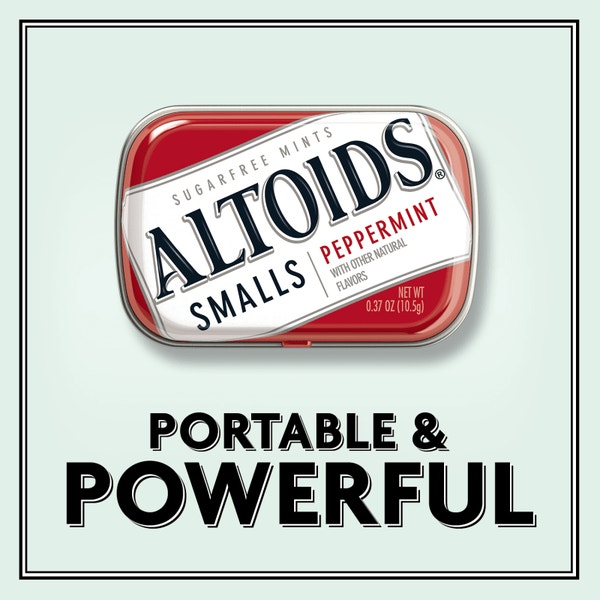 ALTOIDS Smalls Peppermint Sugarfree Mints Single Pack, 0.37 oz