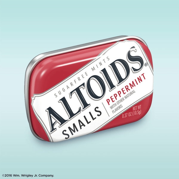 ALTOIDS Smalls Peppermint Sugarfree Mints Single Pack, 0.37 oz