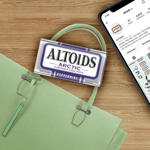 ALTOIDS Arctic Peppermint Sugarfree Mints Single Pack, 1.2 oz