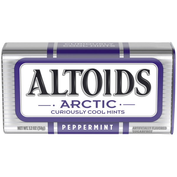 ALTOIDS Arctic Peppermint Sugarfree Mints Single Pack, 1.2 oz