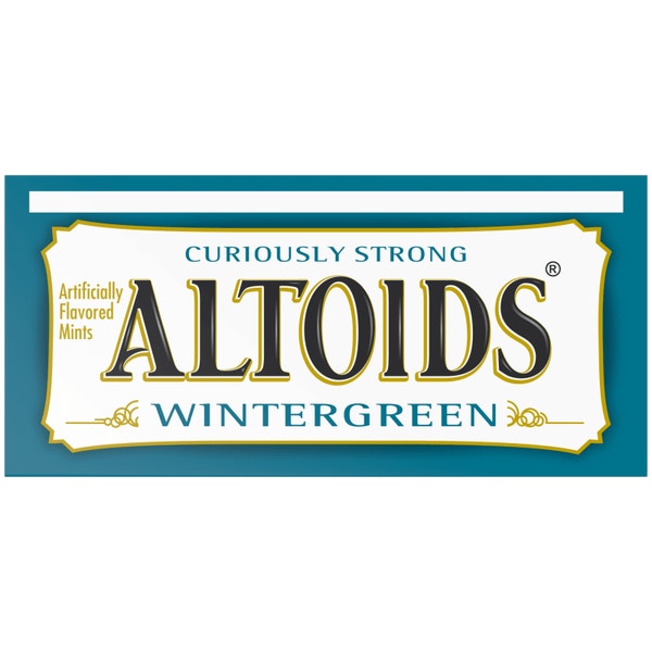 ALTOIDS Classic Wintergreen Breath Mints, 1.76 oz Tin (Pack of 12)
