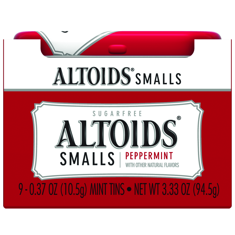 ALTOIDS Smalls Peppermint Sugarfree Mints, 0.37 oz (Pack of 9) ALTOIDS®