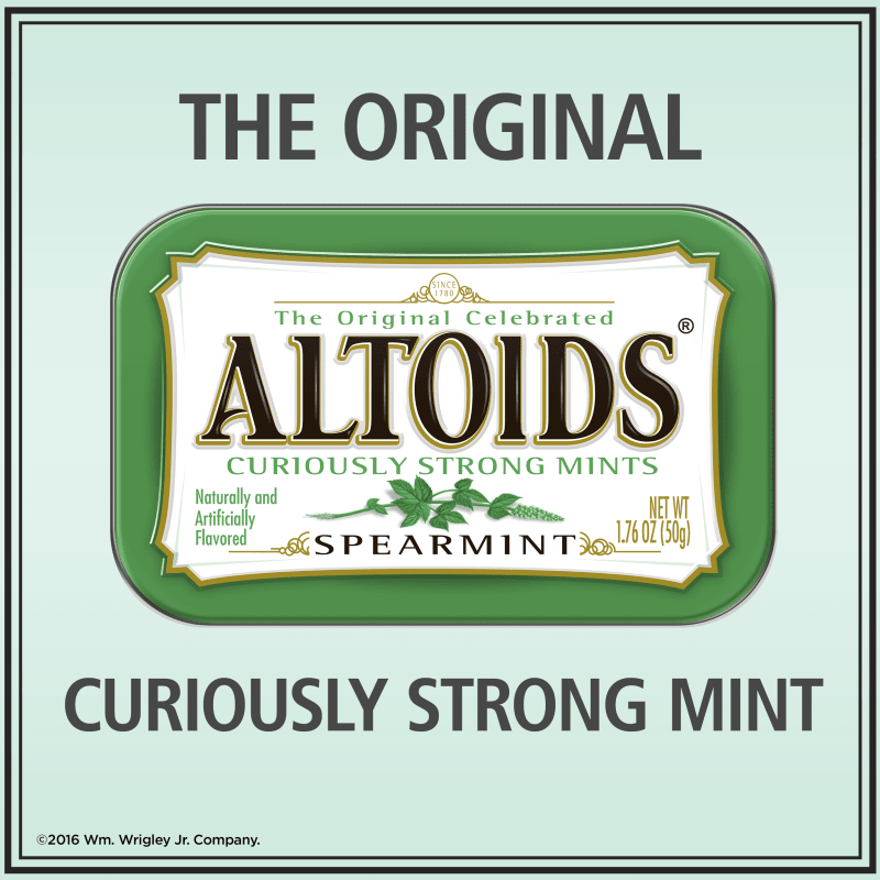 ALTOIDS Spearmint Mints, 1.76 oz (Pack of 12) ALTOIDS®