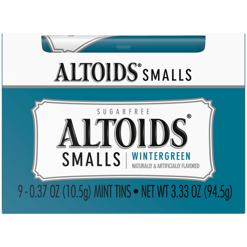 ALTOIDS Smalls Wintergreen Sugarfree Mints, 0.37 oz (Pack of 9) ALTOIDS®