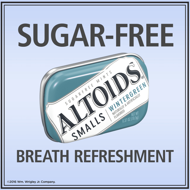 ALTOIDS Smalls Wintergreen Sugarfree Mints, 0.37 oz (Pack of 9) ALTOIDS®
